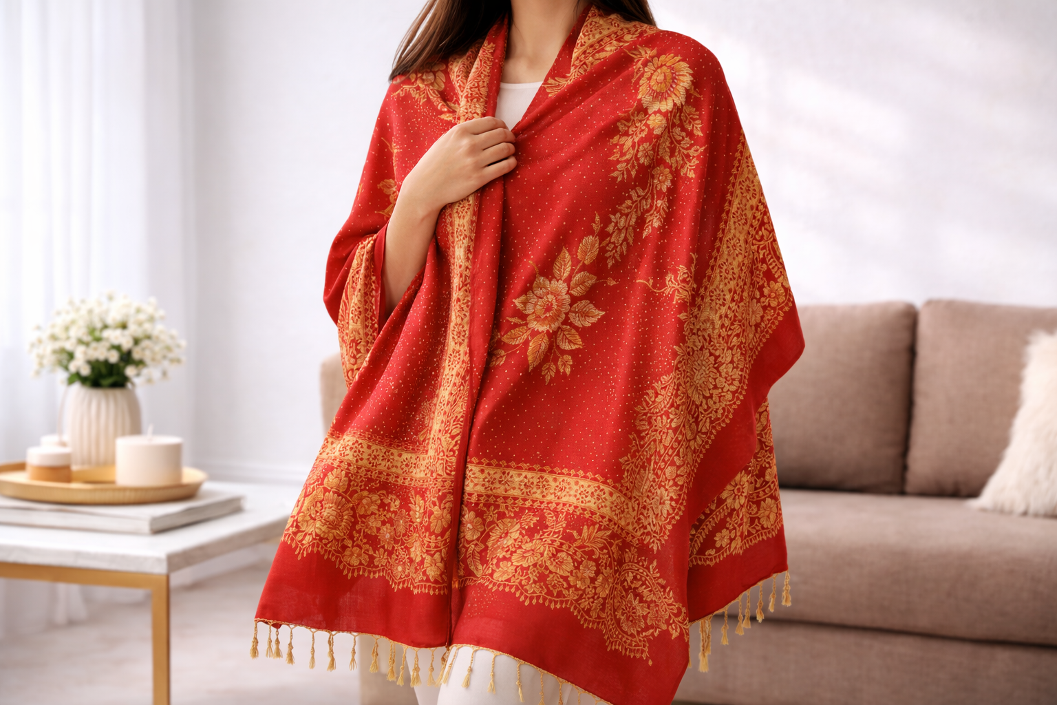 Палантин на голову зимой: как выбрать тёплый и стильный вариант для холодов